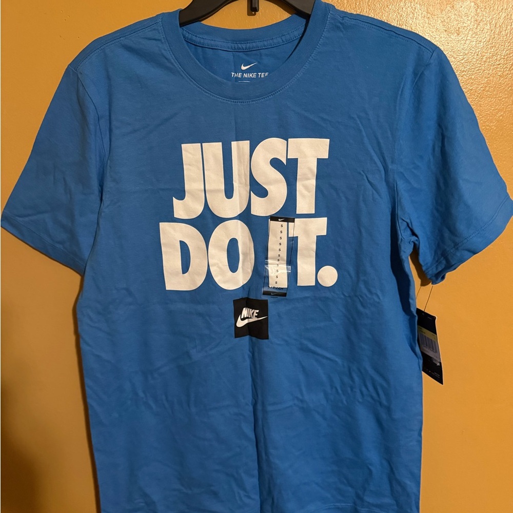 Nike Men's Blue 'Just Do It' Short Sleeve Tee